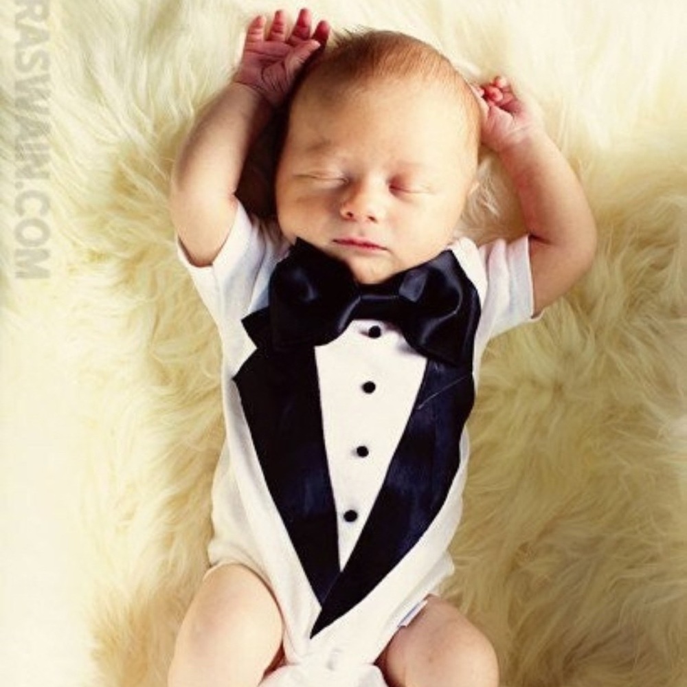 Baby Boy Tuxedo Onesie